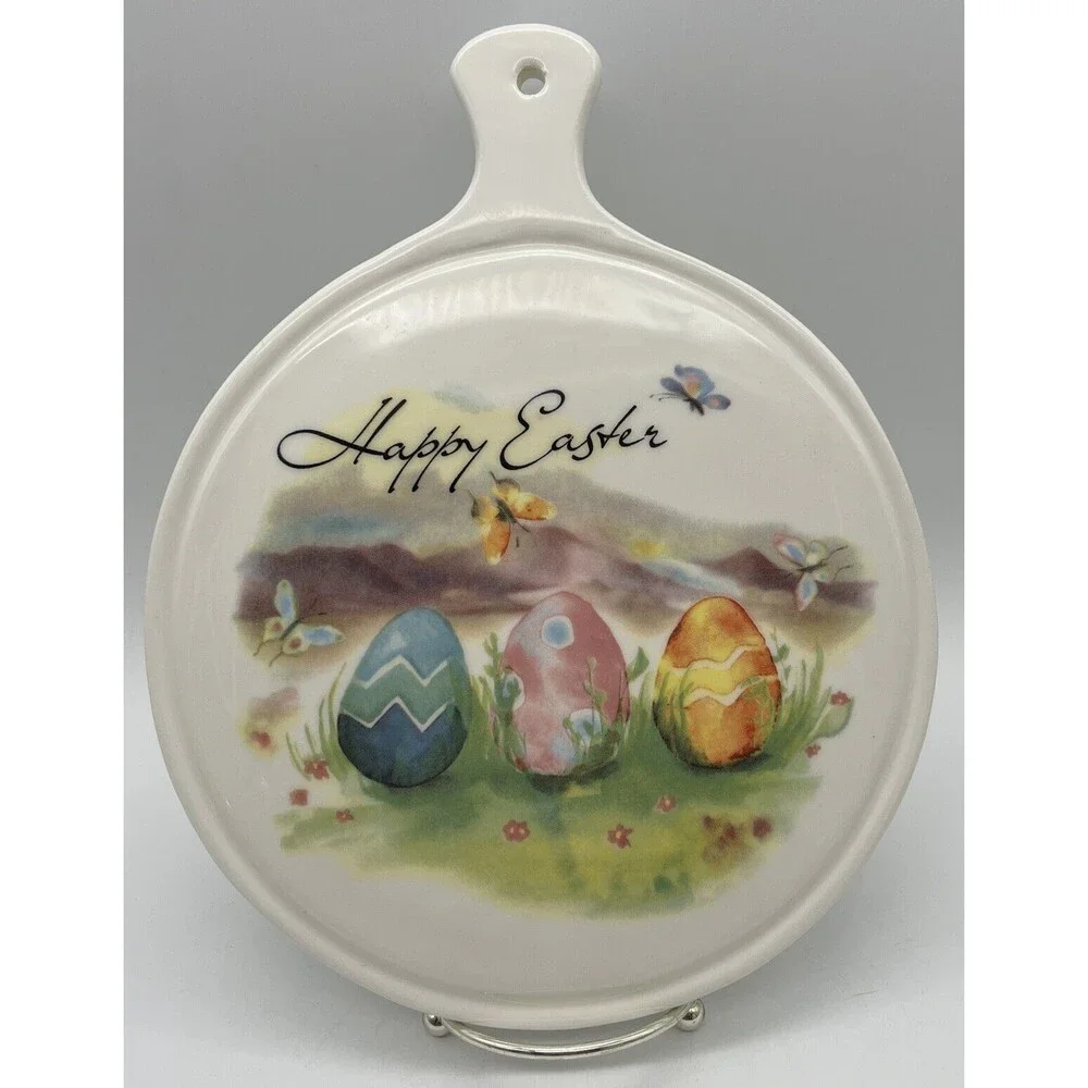 Ceramica Cuore Italian Italy Easter Egg Spring Bunny Rabbit Trivet